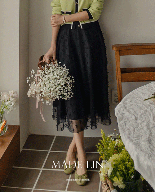 leelin - [[신규 7천원할인]MADE LIN로망 풍성 리본 플레어 샤스커트 [size:F(55~66)]]♡韓國女裝裙