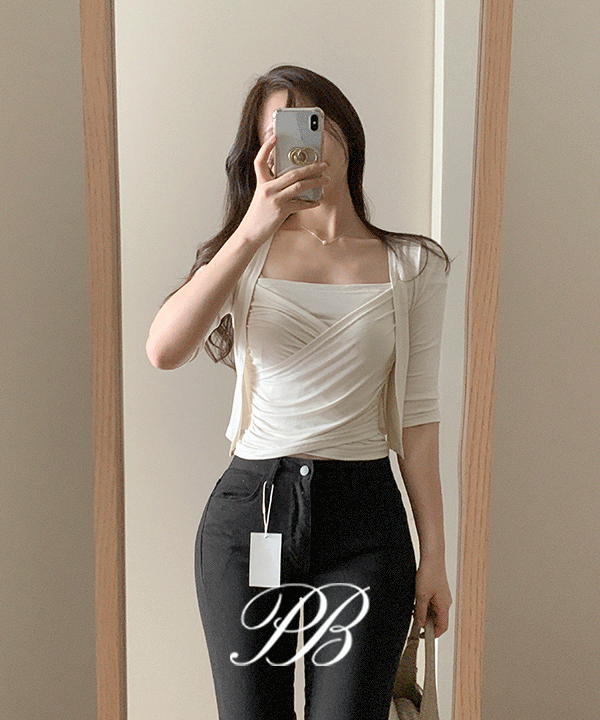 perbit - 메이유 랩셔링 슬리브리스 가디건 세트  - 3color♡韓國女裝外套